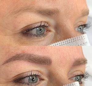 Microblading cejas rubias