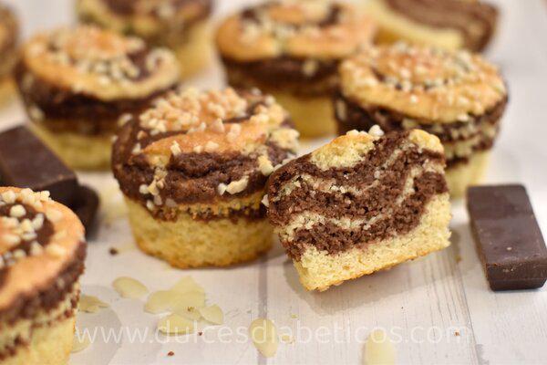 Muffins cebra sin azucar