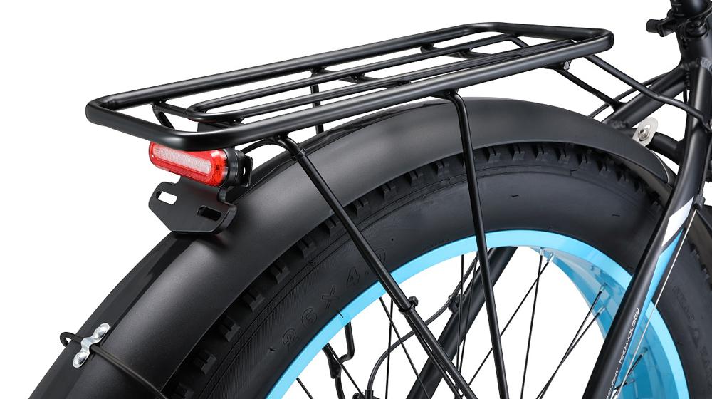 KETELES K800 - Rueda trasera y portaequipajes