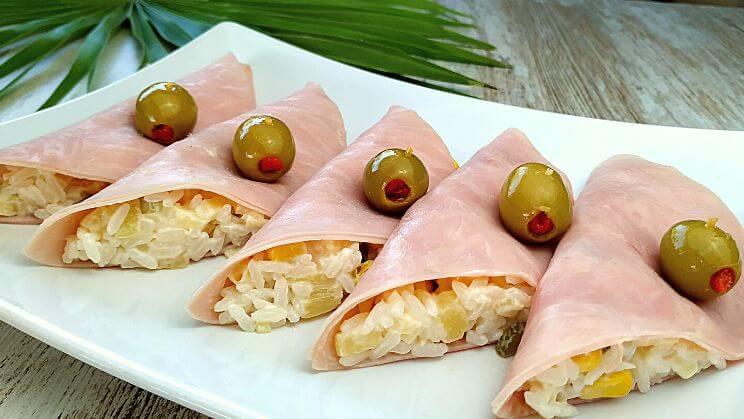 Pañuelitos de jamón york