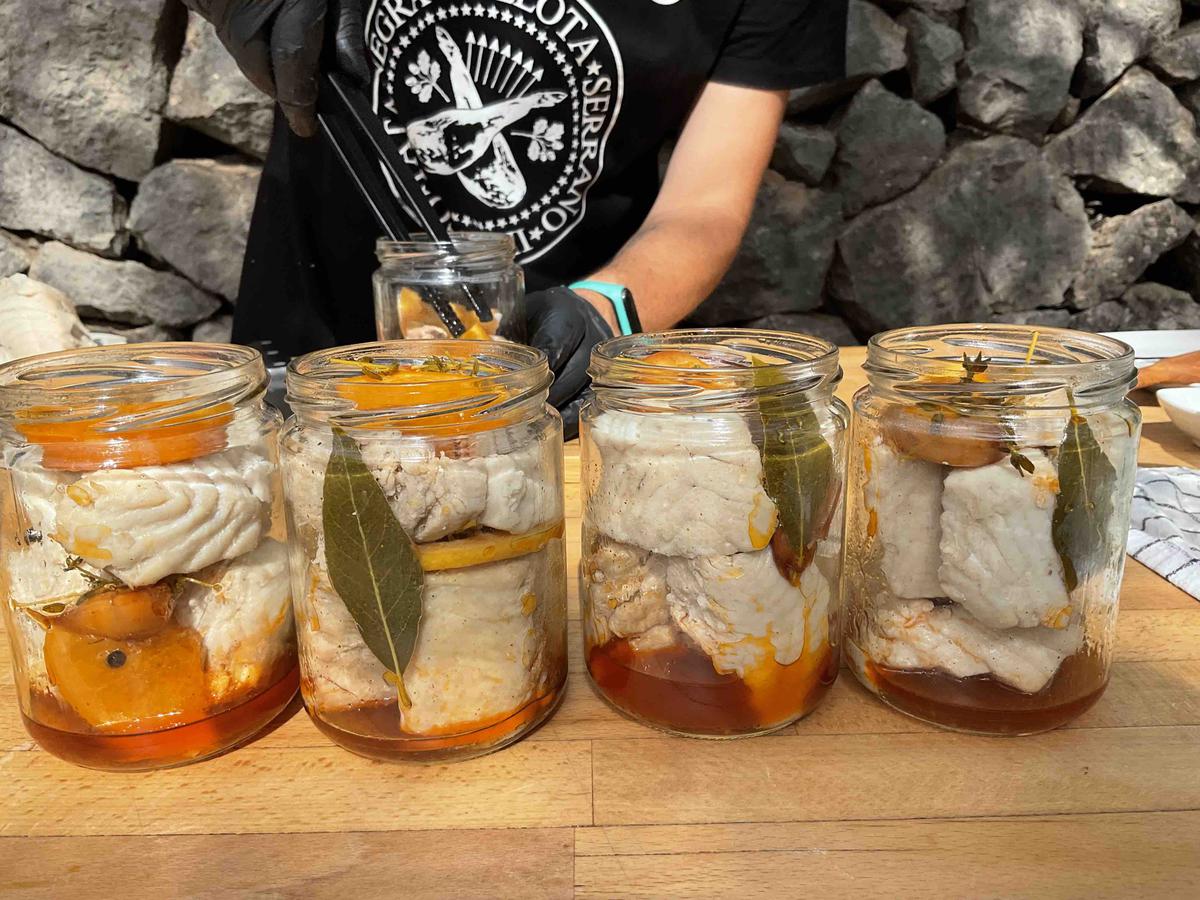 EMBOTANDO BONITO EN ESCABECHE