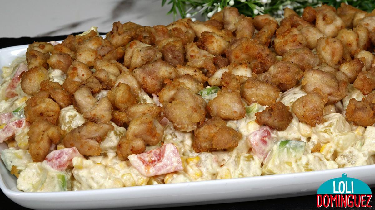 ENSALADA CHEF. Jugosa y deliciosa ensalada con pollo que sin duda hará las delicias de la familia, una receta fácil con un sabor increíble