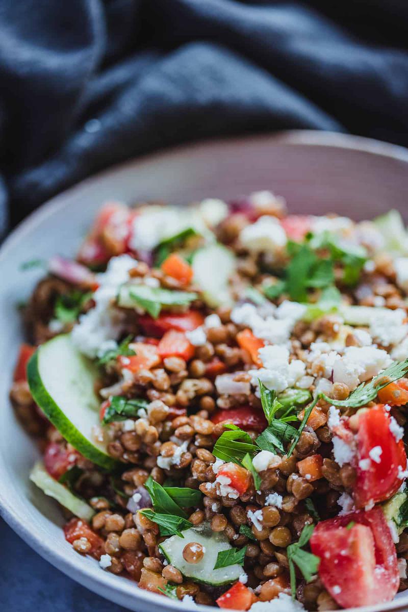 Como hacer ensalada de lentejas de bote