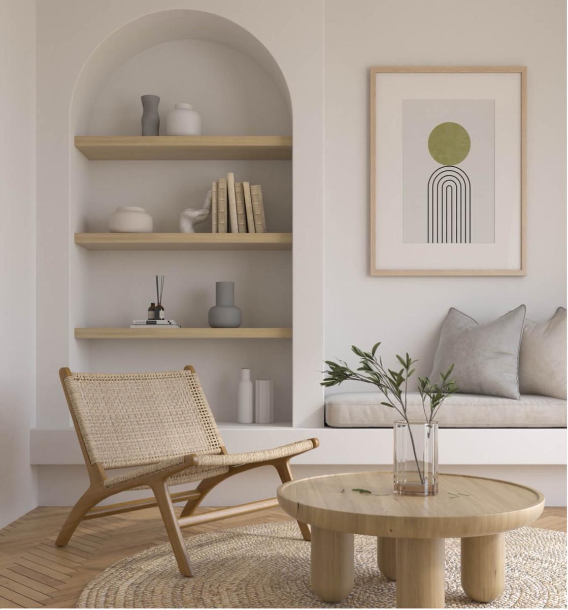 decoración del salón