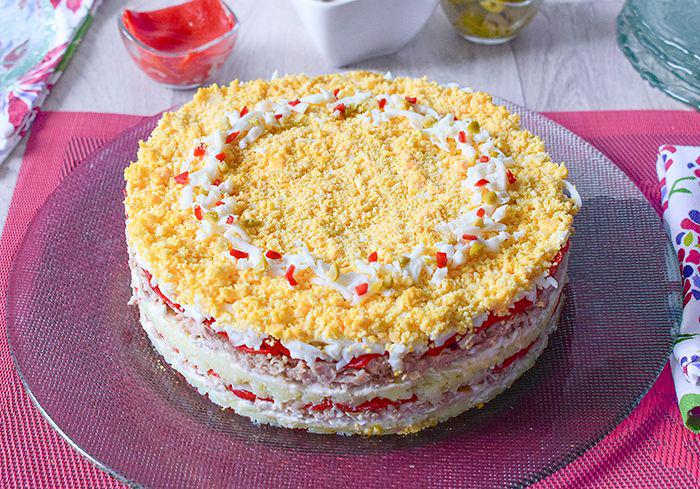 ensalada de patata y atun