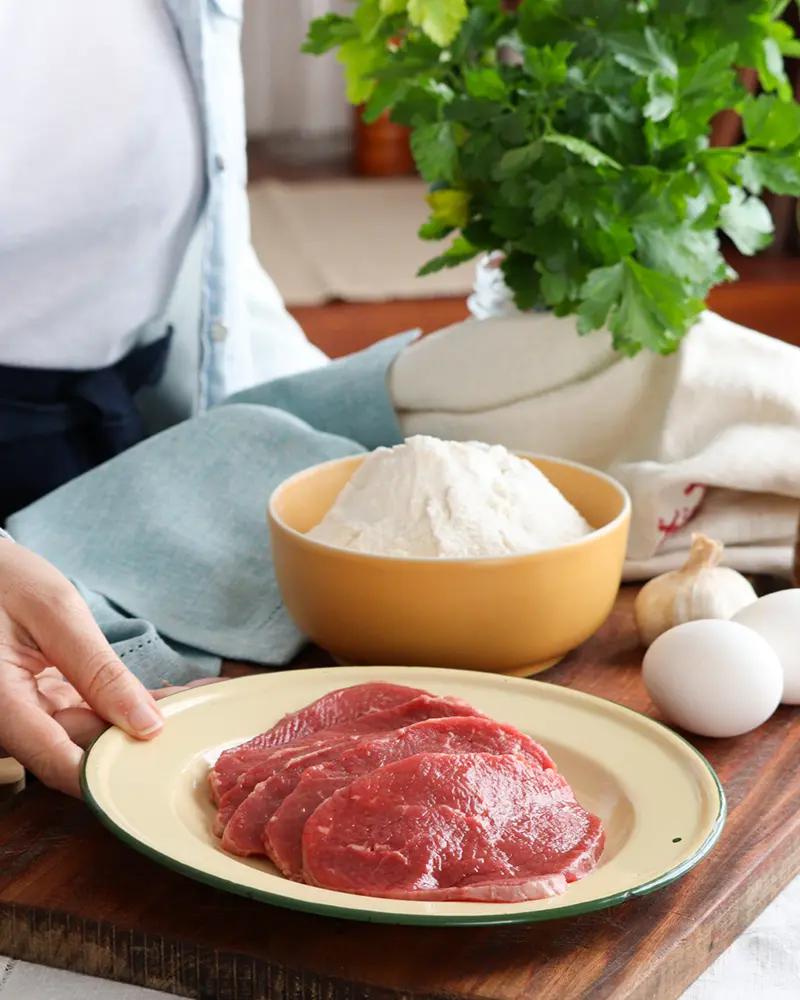 escalopes carne marineras lampreado receta