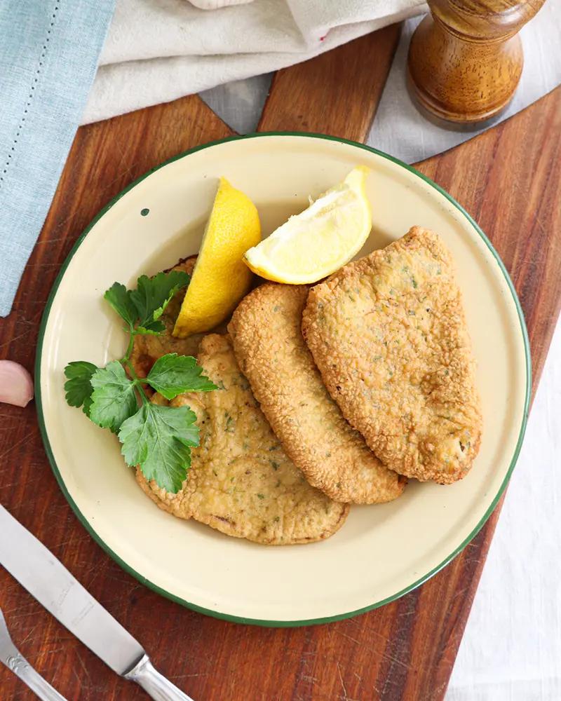 escalopes carne marineras lampreado receta