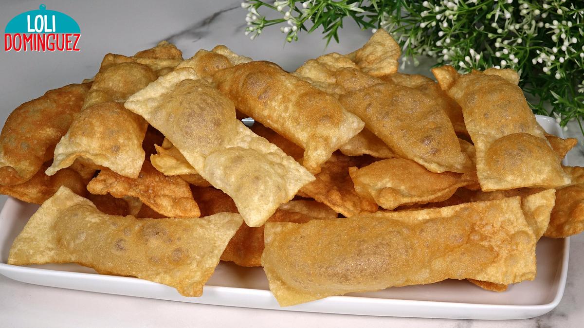 SOPAIPAS CRUJIENTES. Tortas de masa frita tradicionales y deliciosas, hechas con solo 5 ingredientes muy económicos, una receta que ya hacían nuestras bisabuelas