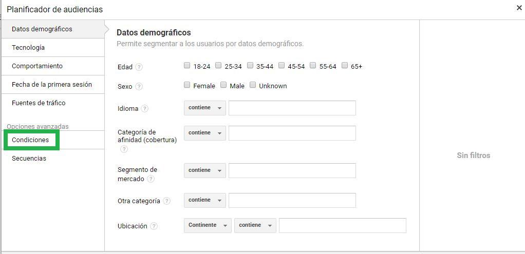 Crear listas de remarketing 3