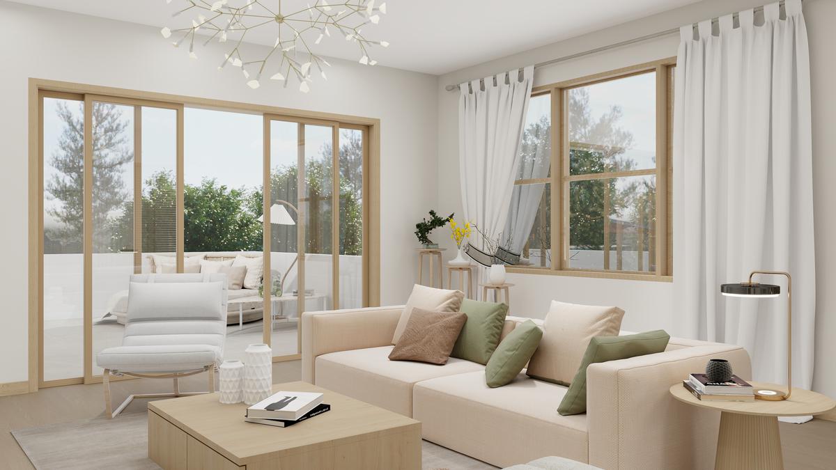 Sofá modular estilo Japandi