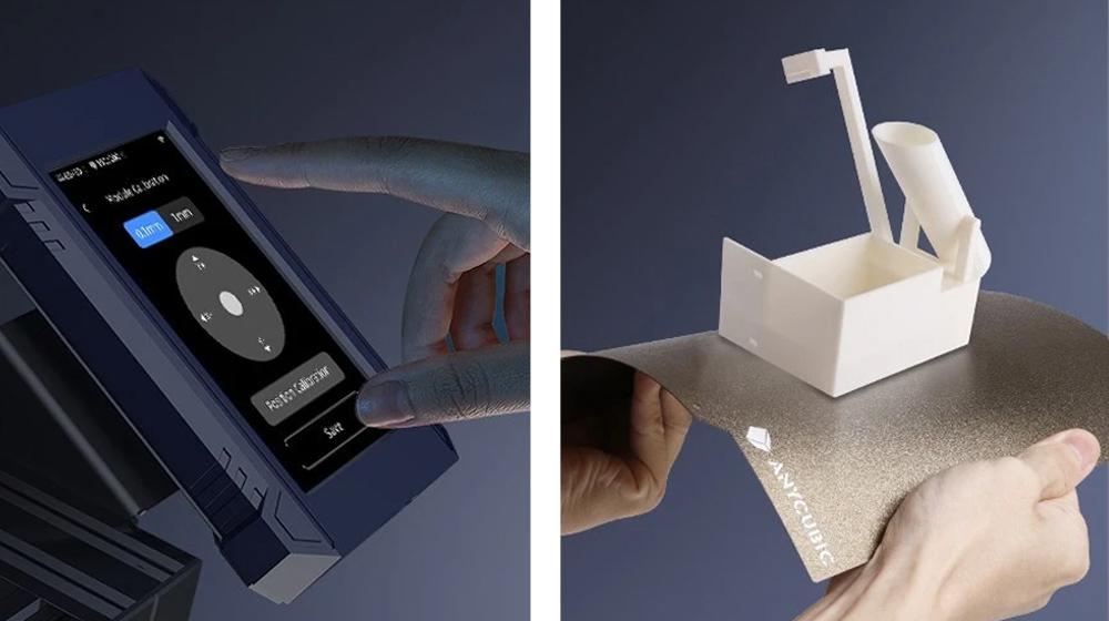 Anycubic Kobra 2 Max - Pantalla y superficie de impresión