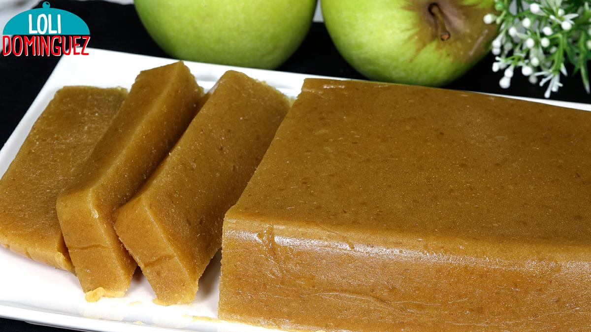 POSTRE DE DULCE DE MANZANA. Postre de otoño, receta fácil y económica que podemos comer sola tal cuál o incluso para preparar alguna tarta o pastel