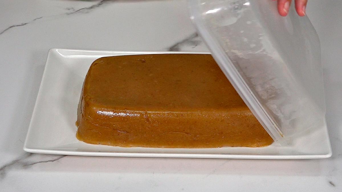 POSTRE DE DULCE DE MANZANA. Postre de otoño, receta fácil y económica que podemos comer sola tal cuál o incluso para preparar alguna tarta o pastel - Loli Domínguez - Foto 6