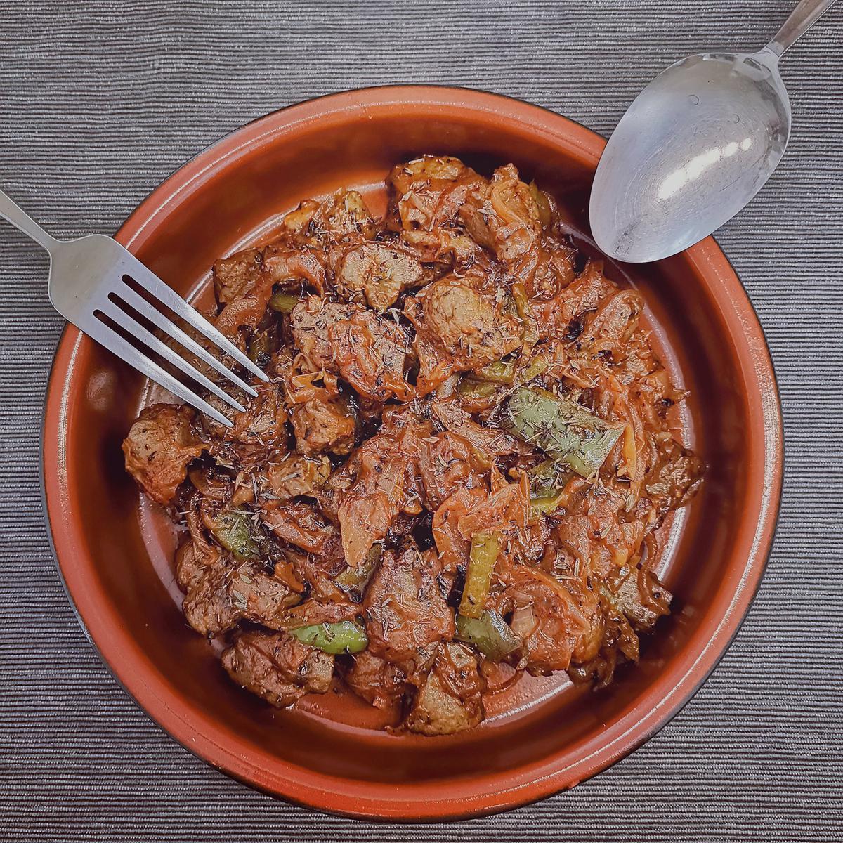 Higado de ternera con hierbas aromaticas