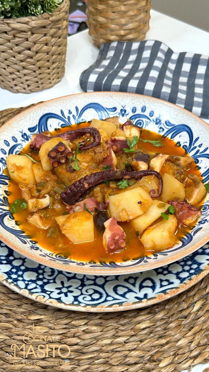 Patatas guisadas con pulpo La cocina de Masito
