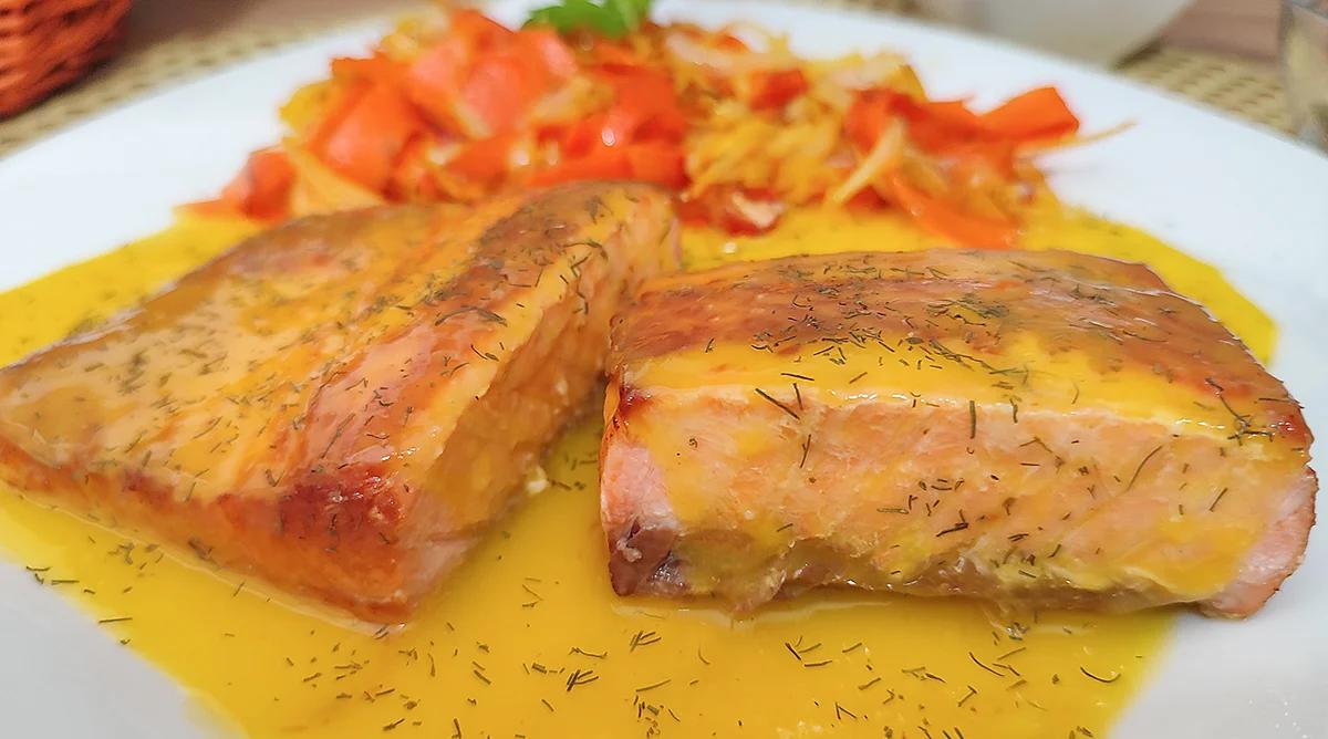 salmon a la naranja