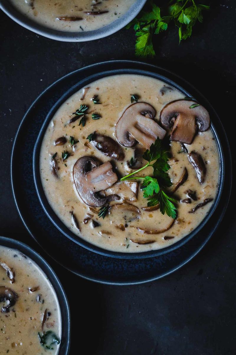 crema de champiñones