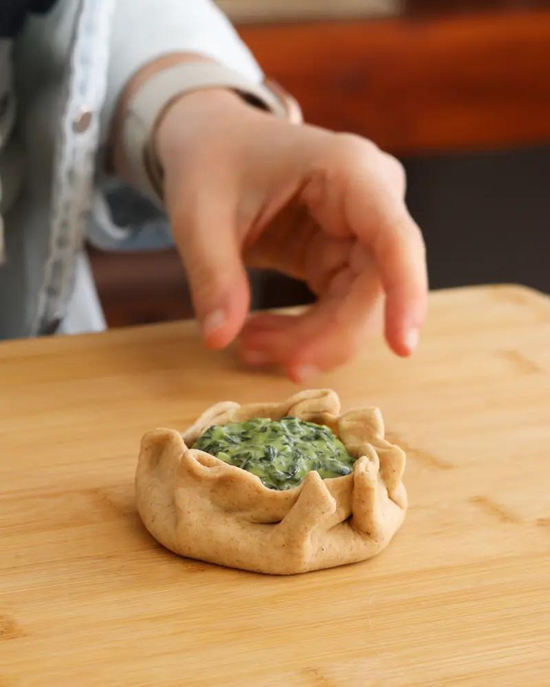 empanadas espinaca queso canastitas rellenas