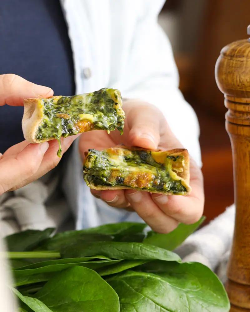 empanadas espinaca queso canastitas rellenas