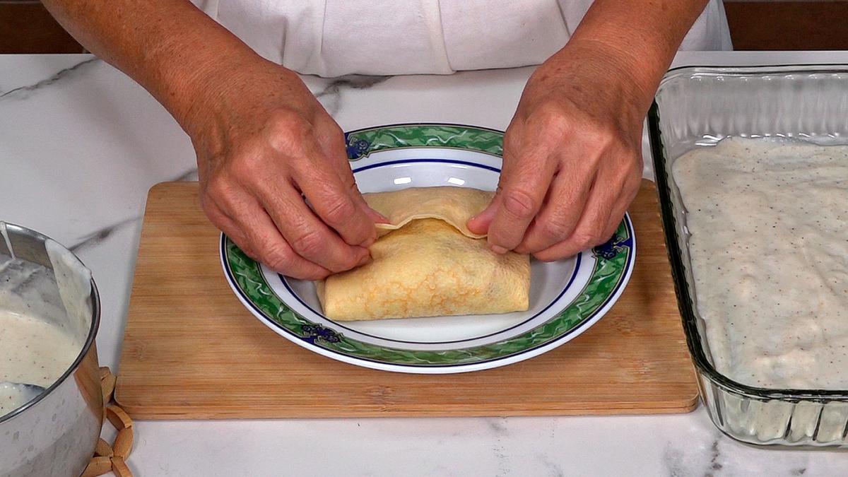 CREPES DE POLLO CON BECHAMEL. Deliciosa combinación de sabores que resulta irresistible - Loli Domínguez - Foto 12