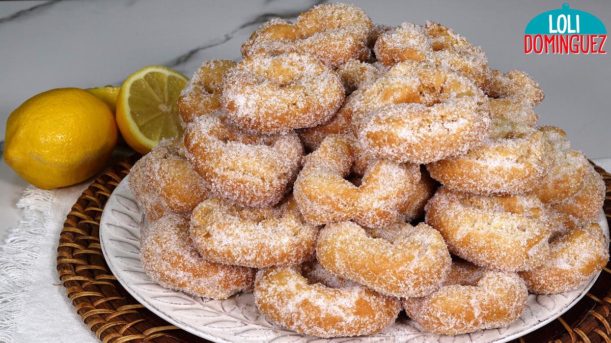 ROSQUILLAS DE LIMÓN. Se deshacen en la boca a cada bocado, una receta fácil para disfrutar toda la familia, ideales para tomar con el café de sobremesa o en la merienda