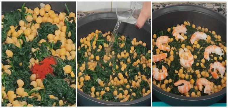 garbanzos espinacas paso 3