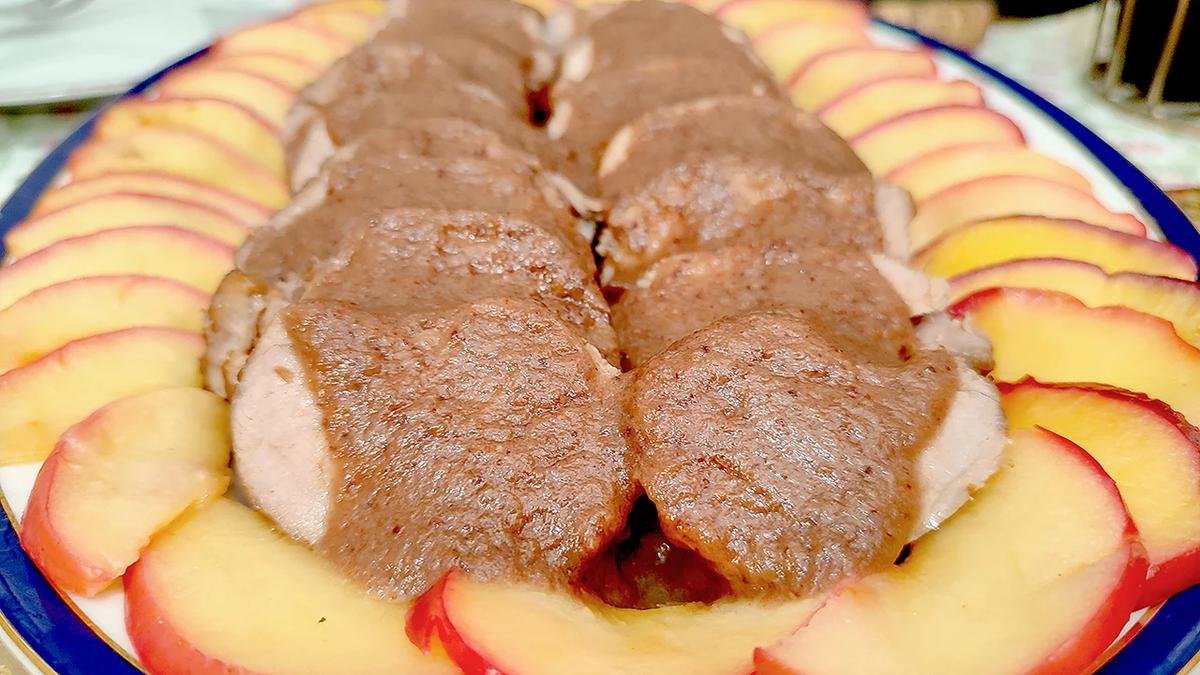 solomillo de cerdo en salsa dulce