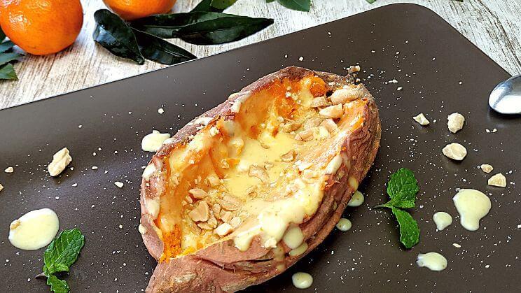 Boniato con aliño de mandarina