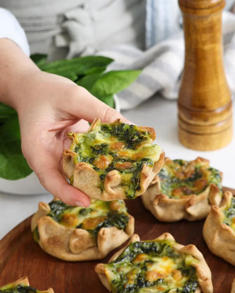 empanadas espinaca queso canastitas rellenas
