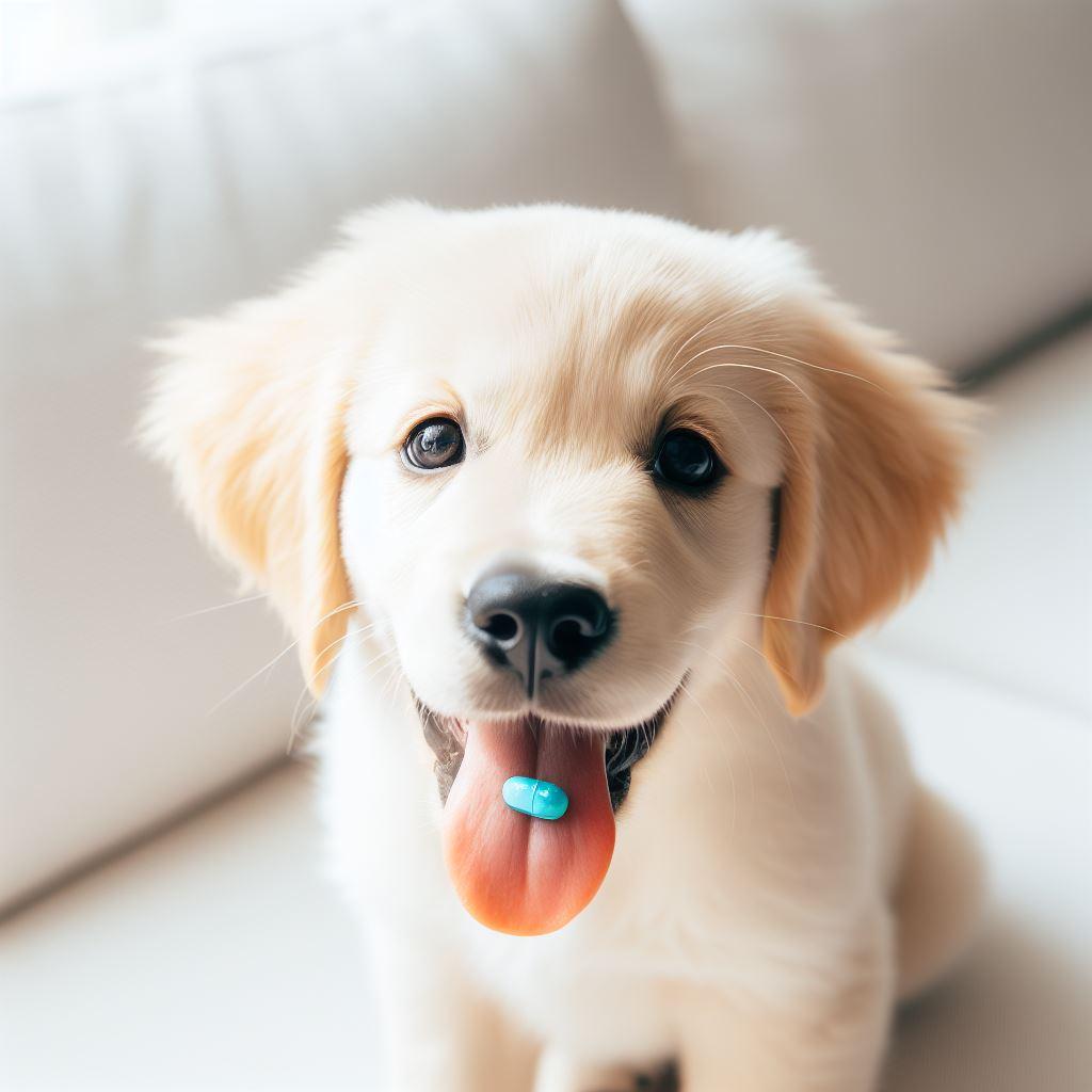 ¿Cómo se usan las pastillas para desparasitar perros? perro con pastilla en la boca