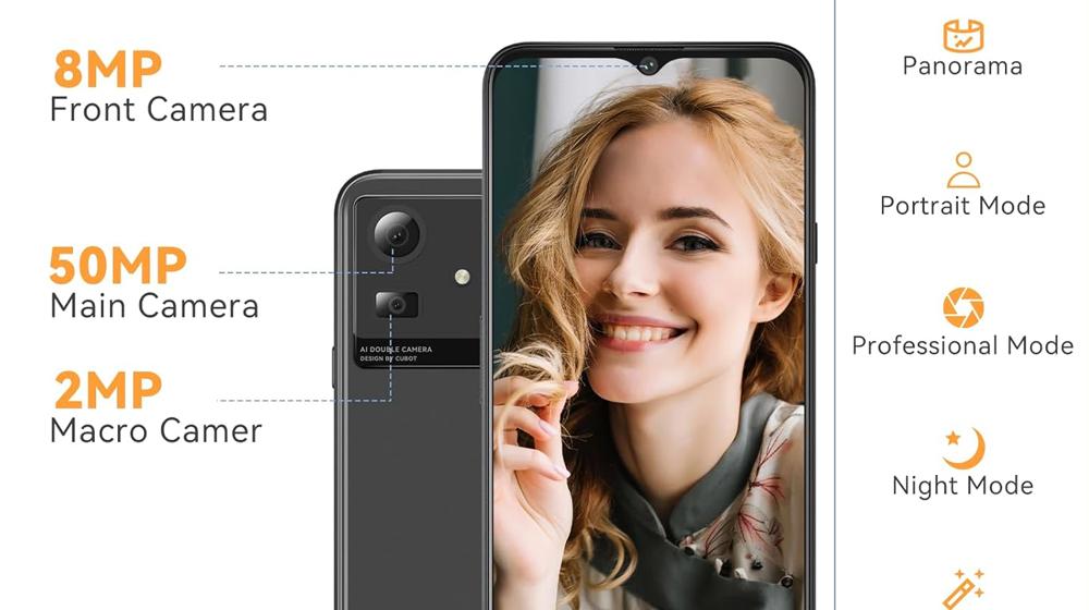 Cubot Note 50 - Cámaras