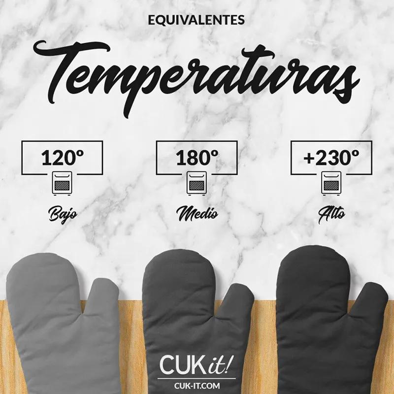 temperaturas horno equivalencias grados