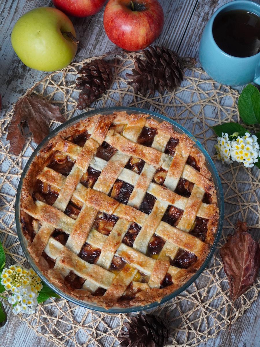 Apple pie o tarta de manzana sin lactosa