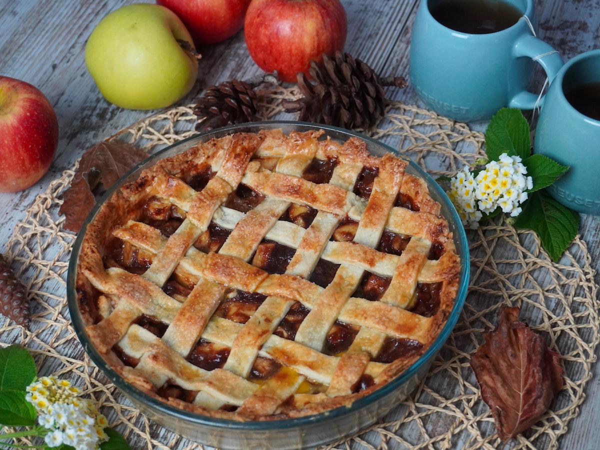 Apple pie o tarta de manzana sin lactosa