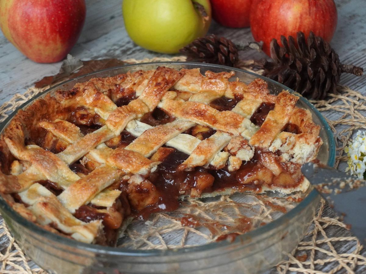 Apple pie o tarta de manzana sin lactosa