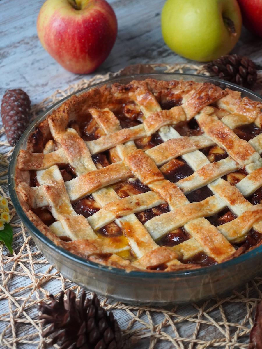 Apple pie o tarta de manzana sin lactosa