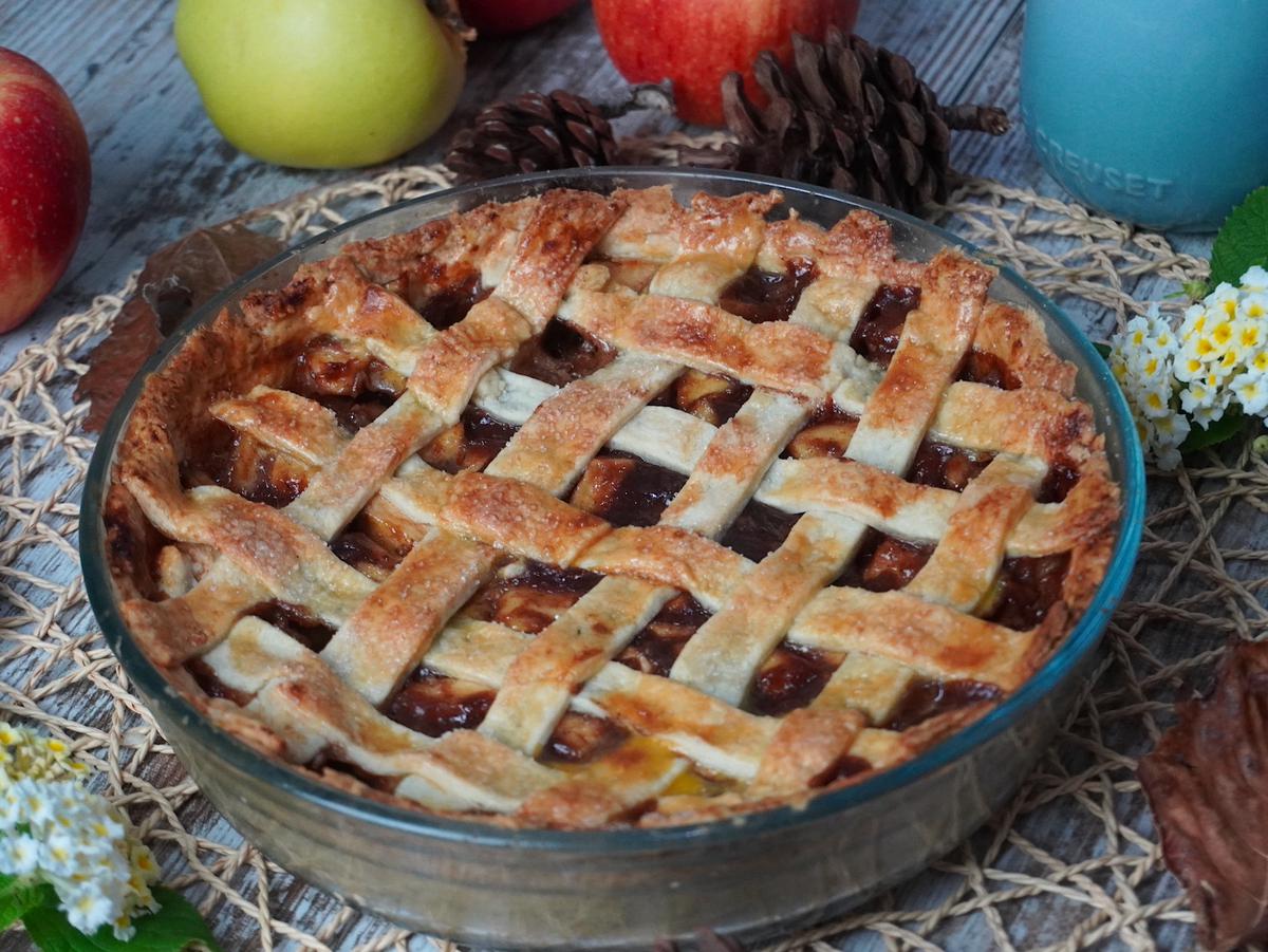 Apple pie o tarta de manzana sin lactosa