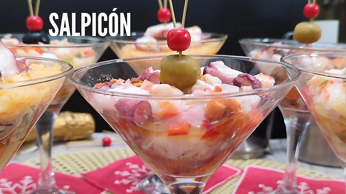coctel de salpicon de marisco