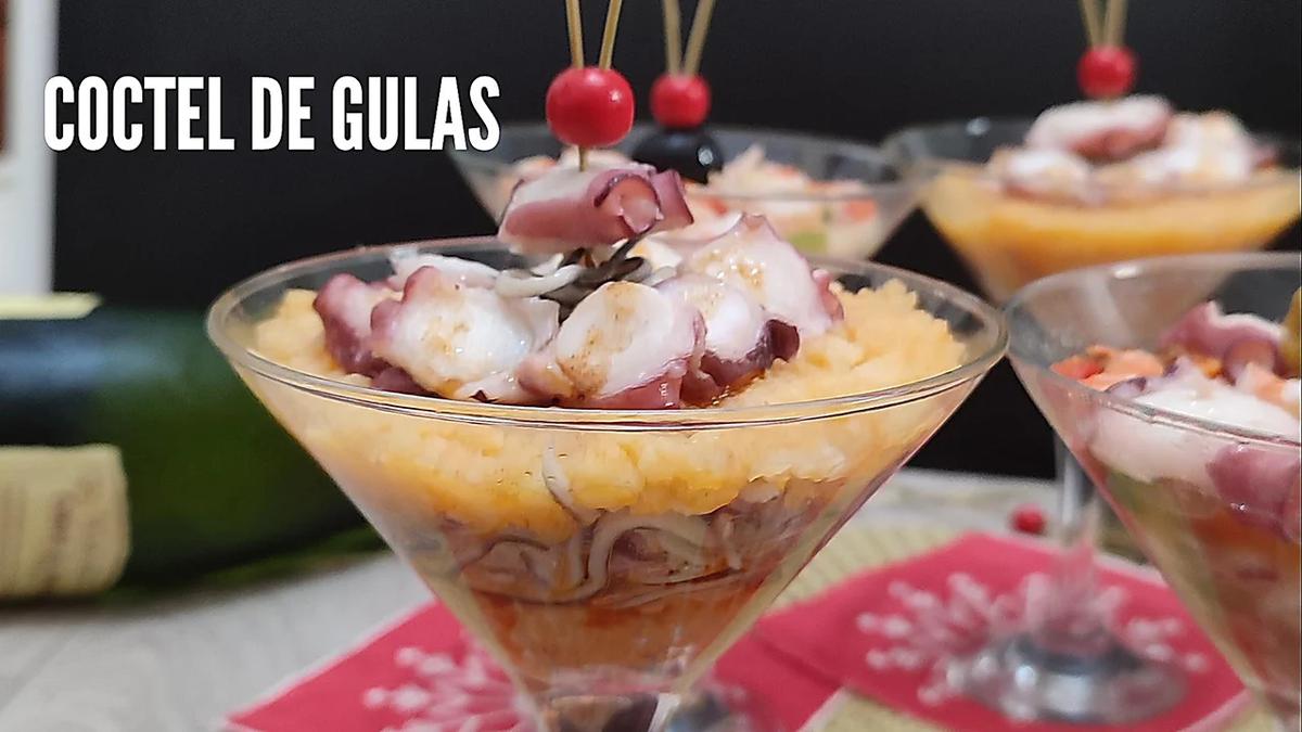 coctel de angulas sucedáneas