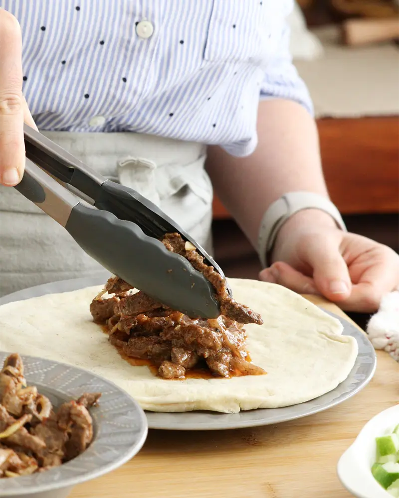 shawarma carne relleno tradicional receta