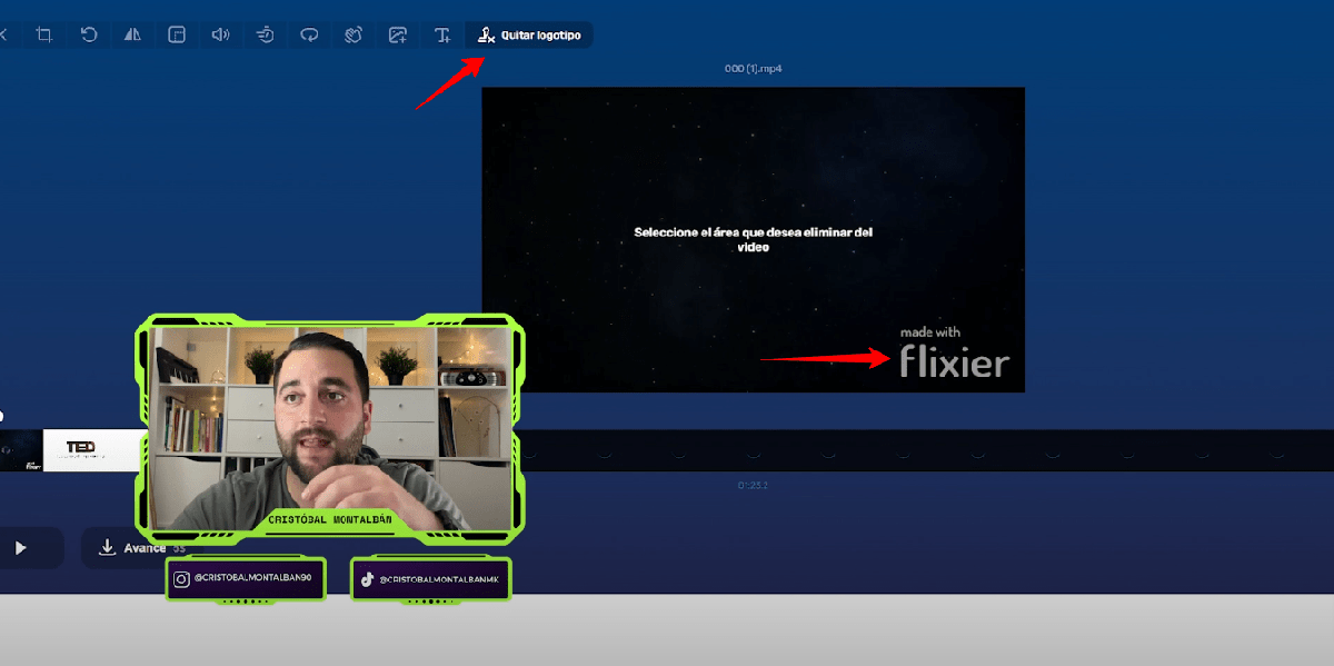 quitar la marca de agua de un video
