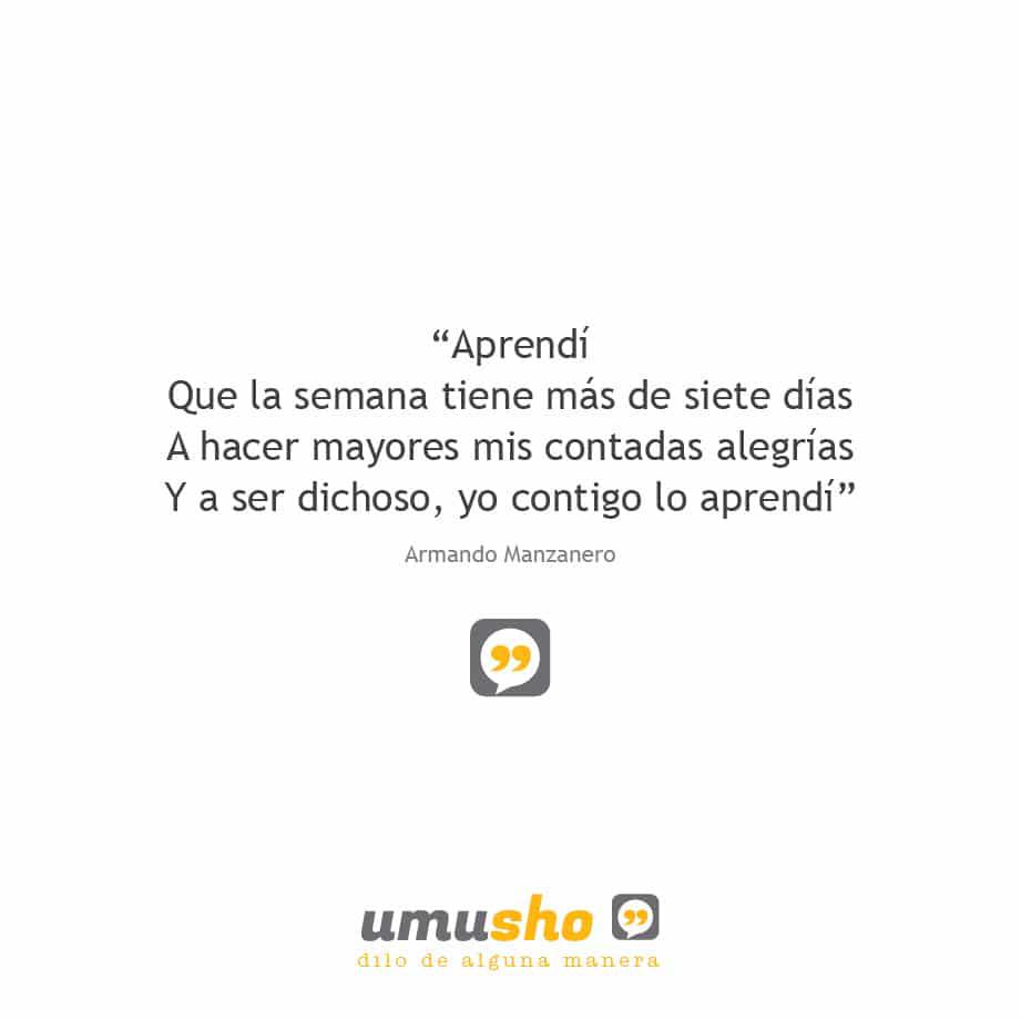 Y a ser dichoso, yo contigo lo aprendí - Armando Manzanero