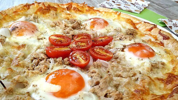 Huevos en hojaldre