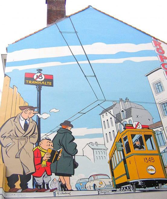 Mural cómic Bruselas