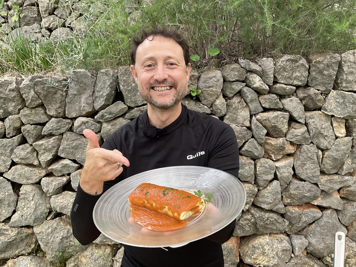 ENTRANTE NAVIDEÑO CREPS Rellenos de MARISCO