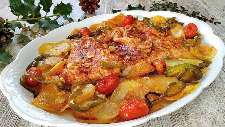 Filetes de perca al horno