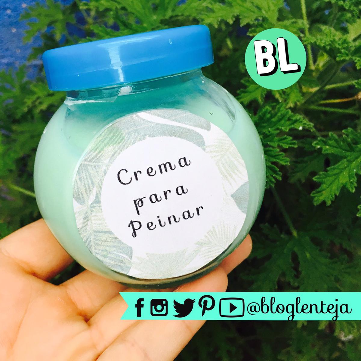 Crema para peinar casera 