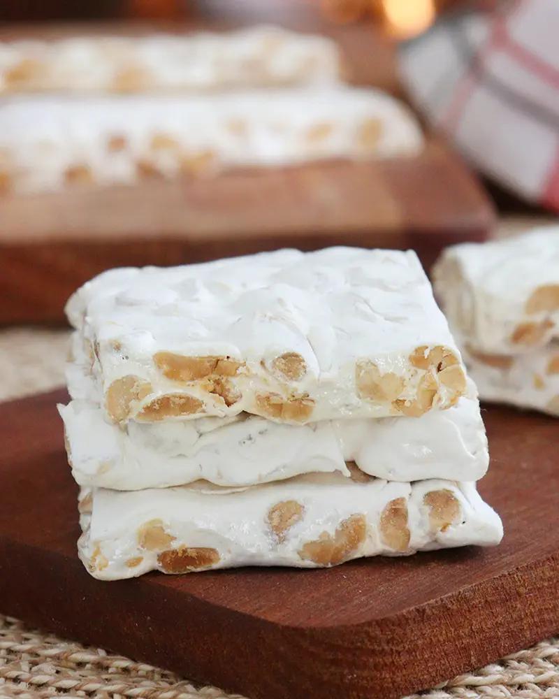 turron casero mani blando navidad