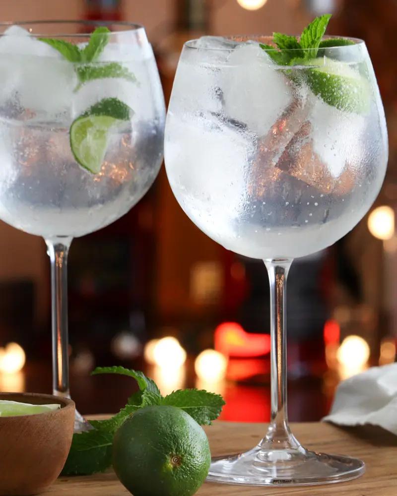 gin soda lima cocktail receta