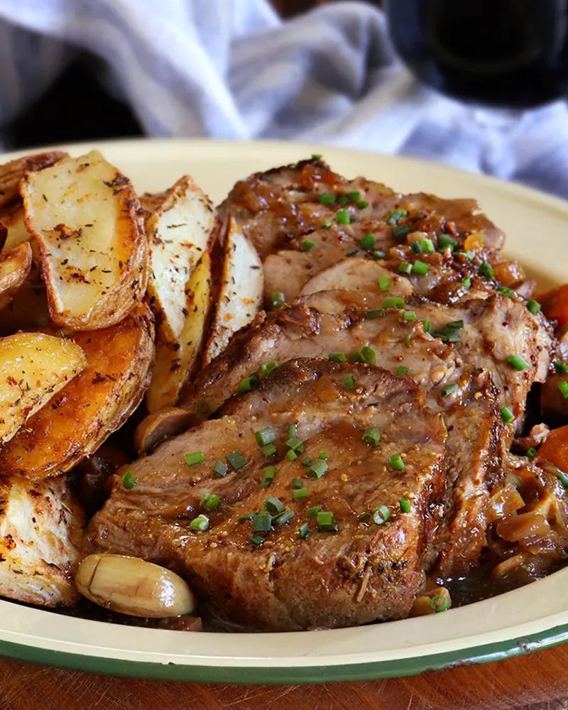 bondiola cerdo cerveza negra olla receta